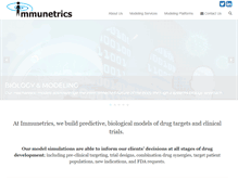 Tablet Screenshot of immunetrics.com